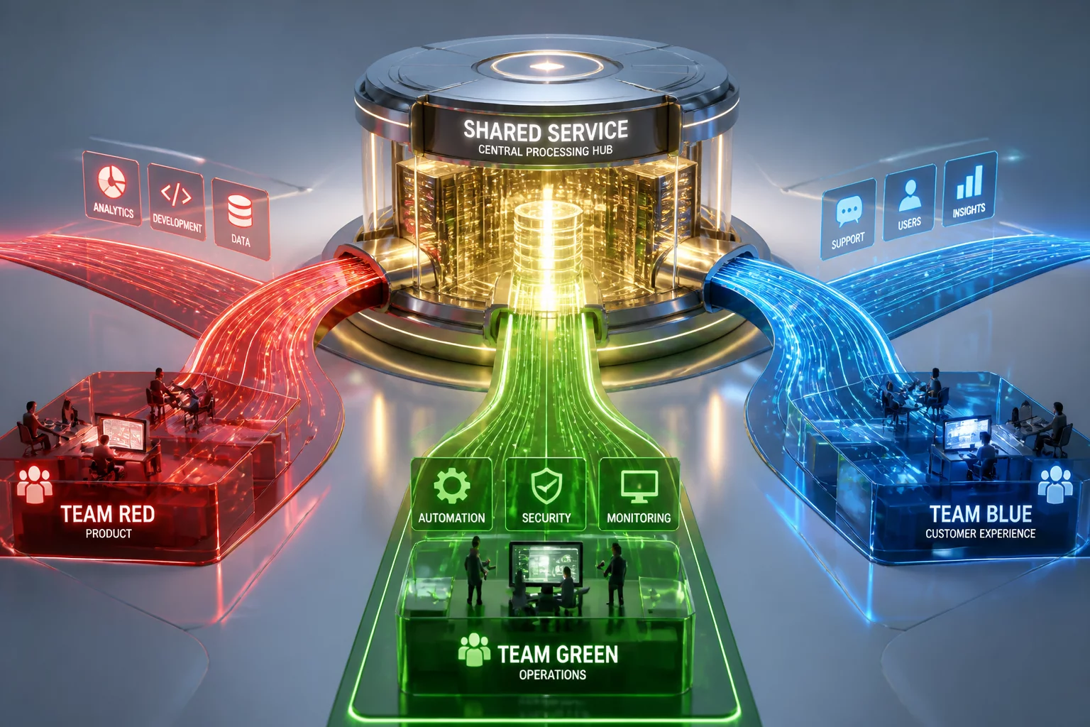 Three Teams, One Shared Service